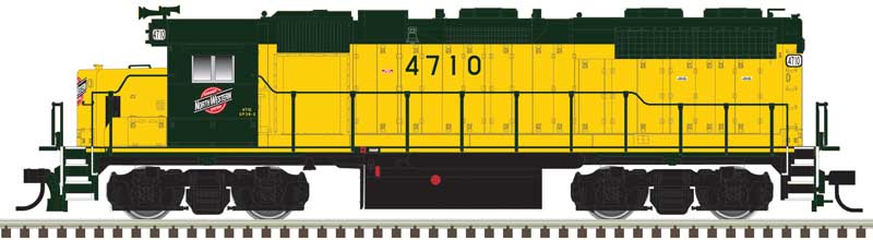 N Scale Atlas Model Railroad Co. EMD GP38 Low Nose w/Dynamic Brakes CNW #4704