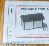 HO Scale American Model Builders Portable Tool & Handcar House Laser-Cut Wood Kit