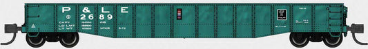 N Scale Bluford Shops 52'6" 15-Panel Mill Gondola - Lightly Dented Sides P&LE#2689