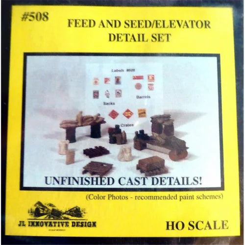 HO Scale JL Innovative Feed & Seed Elevator Detail Set