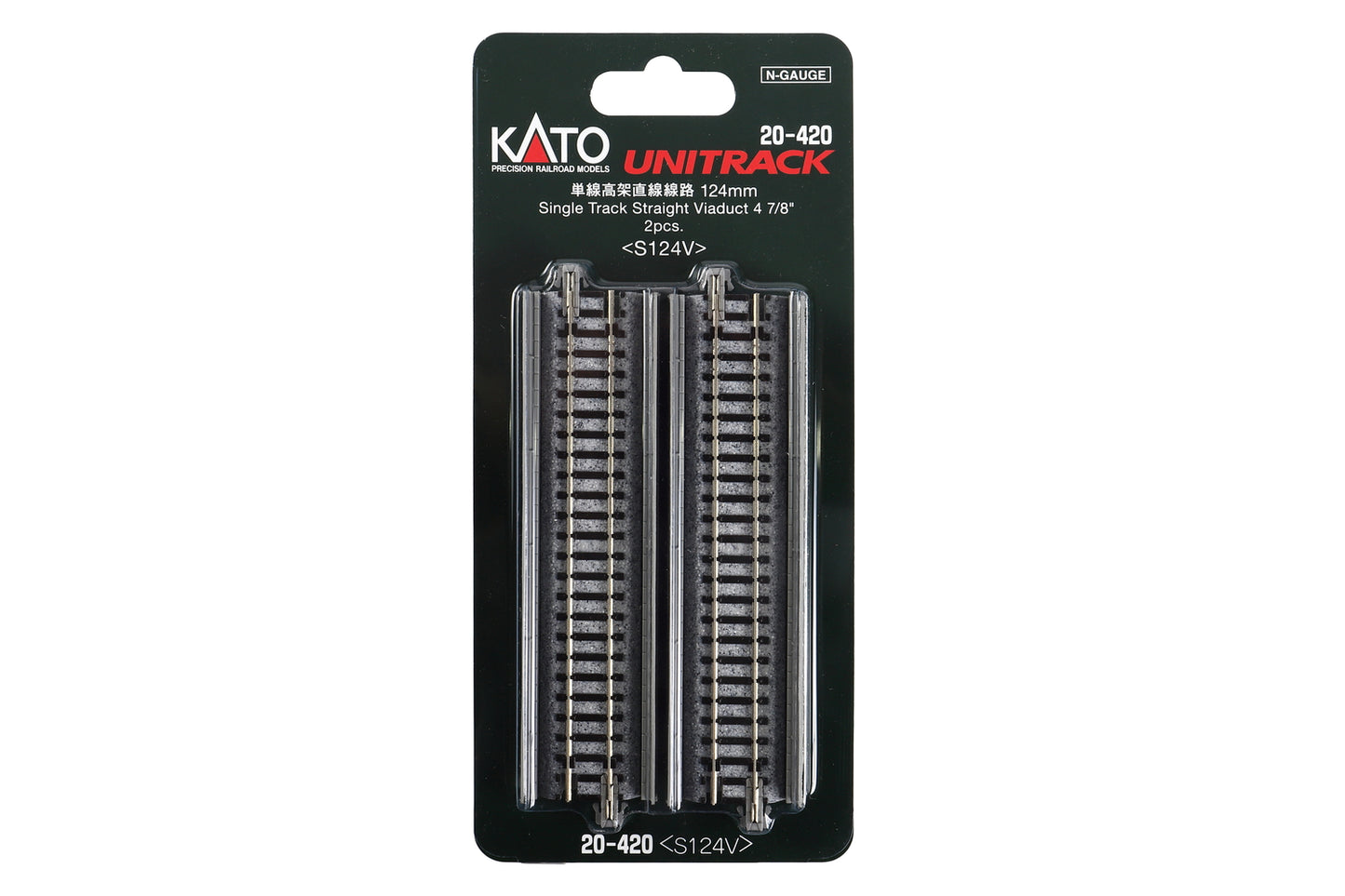N Scale Kato Single Viaduct Straight 124mm