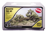 WS Realistic Trees Kits Grn Deciduous 1112