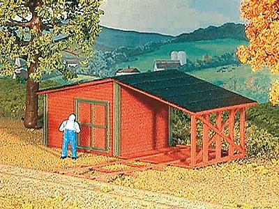 HO Scale Kit Gandy Dancer's Shack - LASERkit(R) Xpress American Model Builders #792