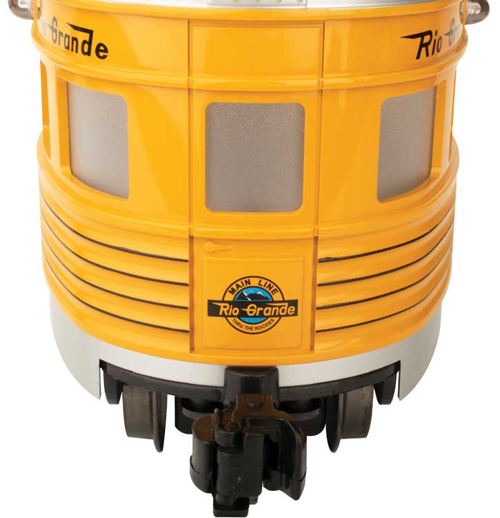 G Scale Bachmann Eggliner Denver & Rio Grande Western (Aspen Gold, silver, 4 Stripe)