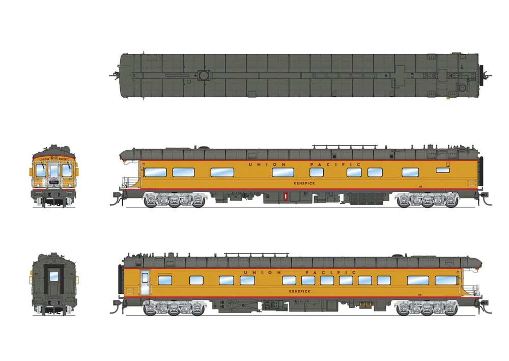HO Scale Broadway Limited Union Pacific Business Car #119 "Spirit of the Union Pacific"