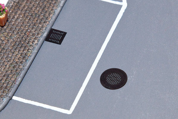 HO Scale Walthers SceneMaster Manhole Covers & Sewer Grates