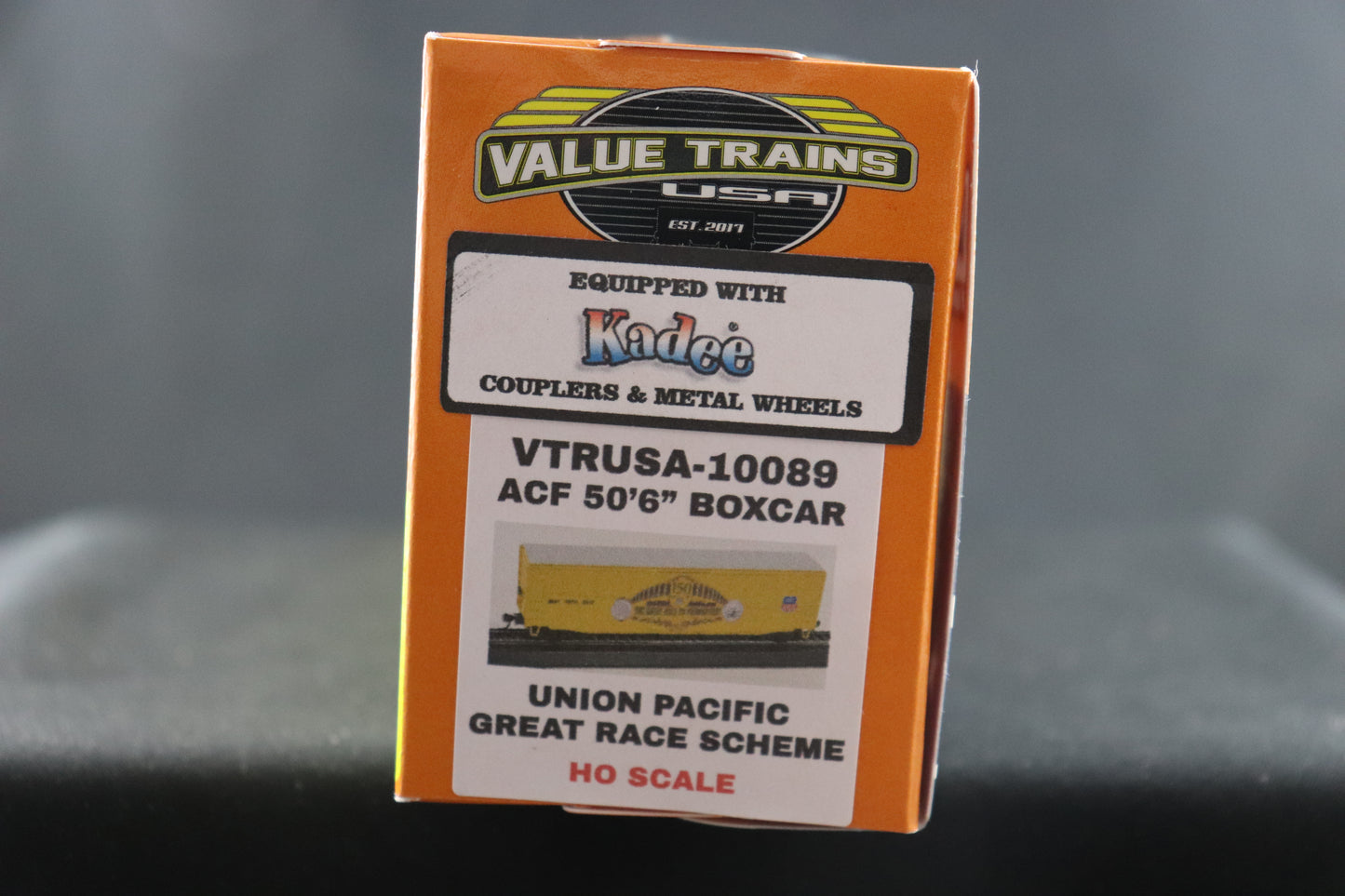 Value Trains Union Pacific Great Race Boxcar