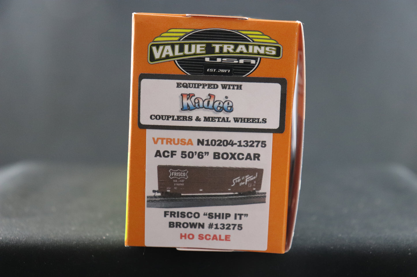 Value Trains Frisco "Ship It" Brown Boxcar #13275