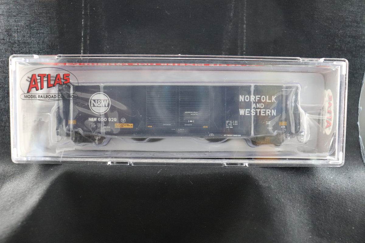 N Scale Atlas N ACF 60' Single Door Auto Parts Box Car Norfolk & Western #600929