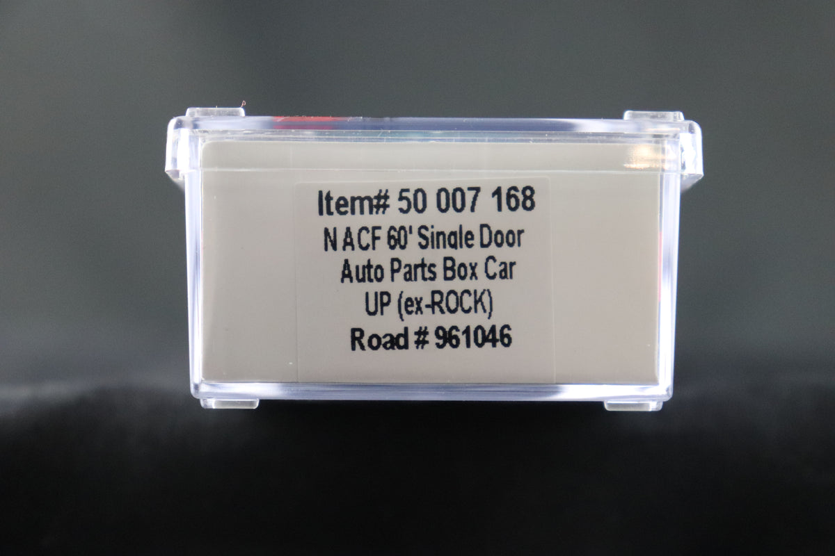 N Scale Atlas ACF 60' Single Door Auto Parts Box Car UP Ex Rock #961046