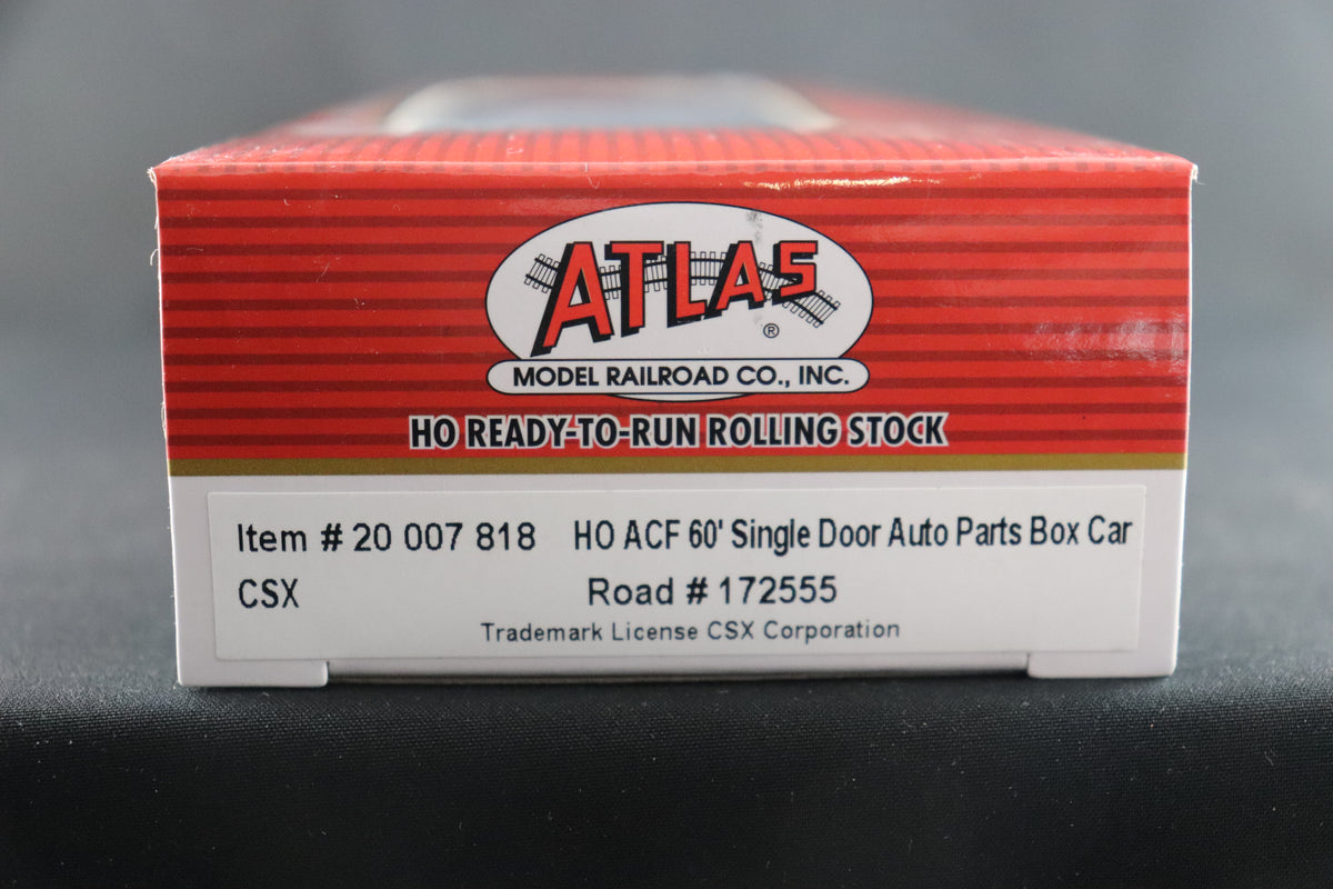 HO Scale Atlas 60' ACF Auto Parts Boxcar CSX #172555