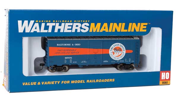 HO Scale WalthersMainline 40' Association of American Railroads 1944 Boxcar - Ready to Run B&O #467071