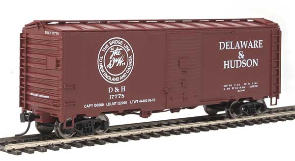 HO Scale WalthersMainline 40' Association of American Railroads 1944 Boxcar - Ready to Run D&H#17778