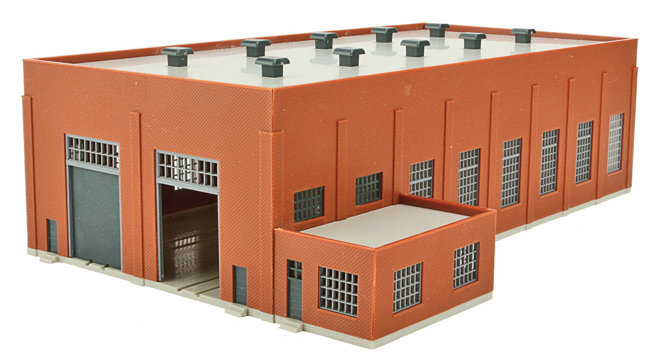 N Scale Walthers Cornerstone Two-Stall 130' Brick Diesel House #3266