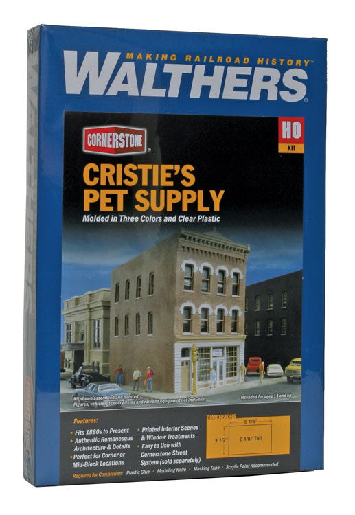 HO Scale Walthers Cornerstone Cristie's Pet Supply