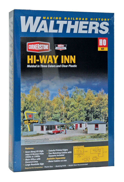 HO Scale Walthers Cornerstone Hi-Way Inn