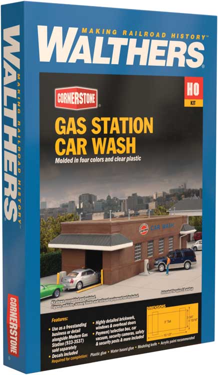 HO Scale Walthers Cornerstone Gas Station Car Wash