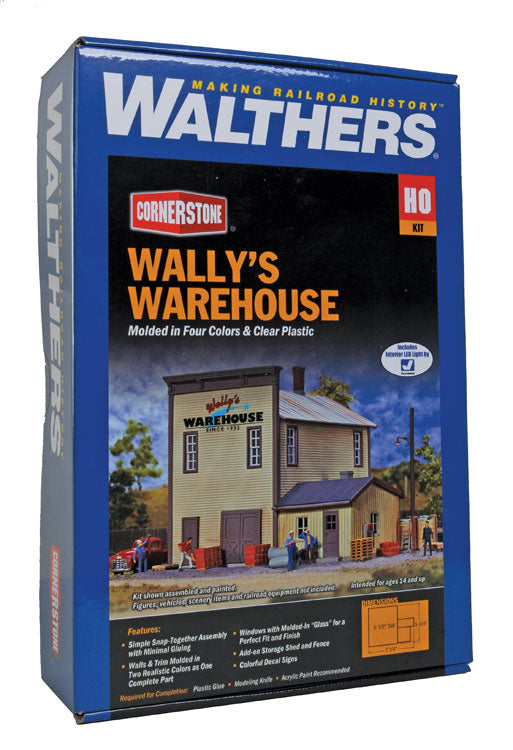 HO Scale Walthers Cornerstone Wally's Warehouse