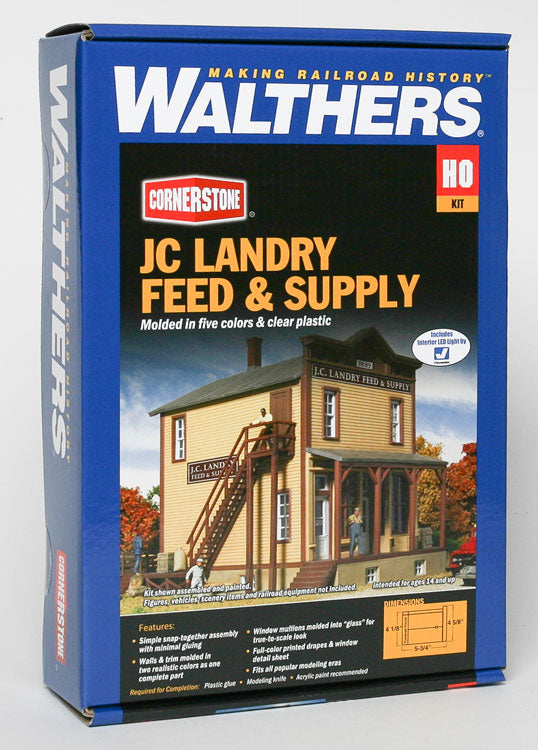 HO Scale Walthers Cornerstone JC Landry Feed & Supply