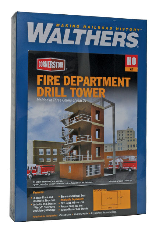 HO Scale Walthers Cornerstone Fire Department Drill Tower