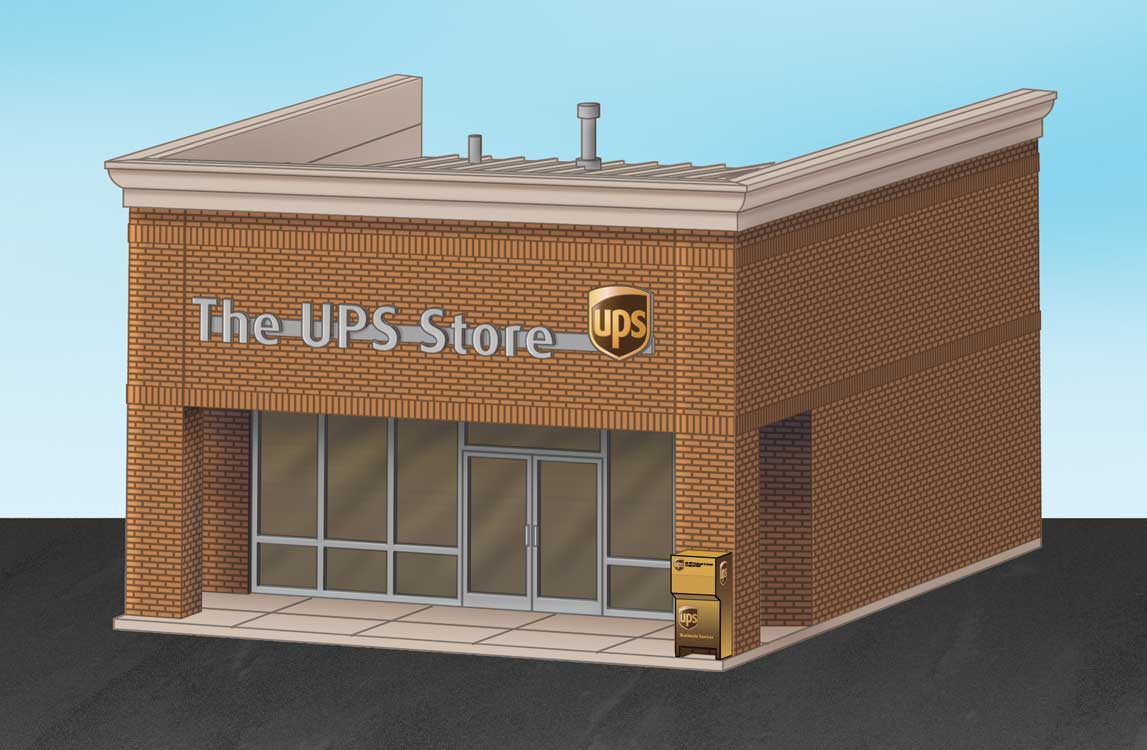 HO Scale Walthers Cornerstone UPS Store