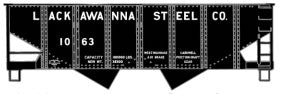 HO Scale Accurail Inc USRA 55-Ton 2-Bay Hopper - Kit #2430