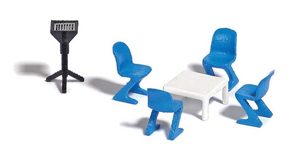 HO Scale Busch Gmbh & Co Kg Garden Furniture Set