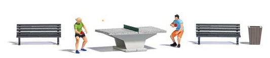 HO Scale Busch Gmbh & Co Kg Table Tennis - Ping Pong Miniature Scene