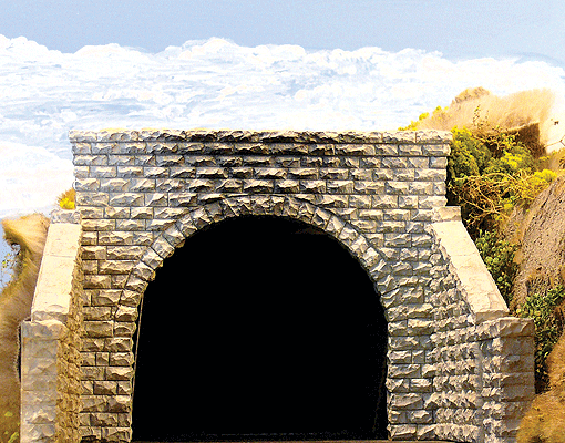 HO Scale Chooch Enterprises Double-Track Cut Stone Tunnel Portal