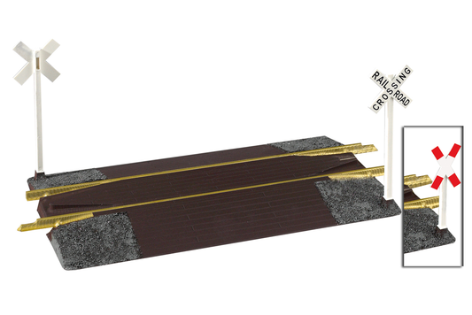 35281 RERAILER / GRADE CROSSING WITH TRACK, 12.6" (G-SCALE)