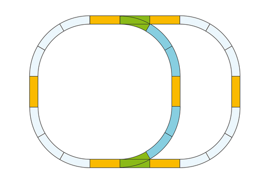 35302 DOUBLE OVAL TRACK SET TRACK (G-SCALE)