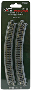 N Scale Kato USA Inc Curved Roadbed Track Section - Unitrack #20-130