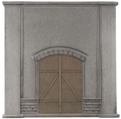 HO Scale Noch Gmbh & Co Concrete Retaining Wall w/Wood Doors