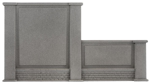 HO Scale Noch Gmbh & Co Concrete Retaining Wall Right