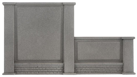 HO Scale Noch Gmbh & Co Concrete Retaining Wall Right
