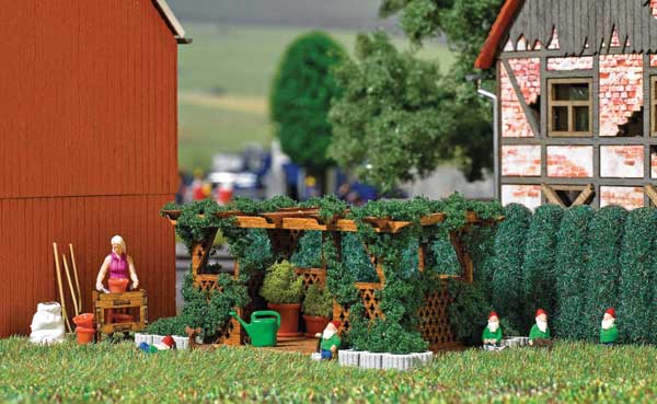 HO Scale Busch Gmbh & Co Kg Garden Miniature Scene