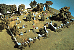 HO Scale Woodland Scenics Maple Leaf Cemetery