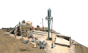 HO Scale Woodland Scenics Trackside Scenes(TM) Caboose & Sand Facility