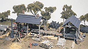 HO Scale Woodland Scenics Trackside Scenes(TM) Tie & Plank Mill