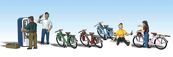 HO Scale Woodland Scenic Bicycle Buddies