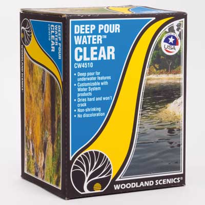 Woodland Scenics Deep Pour Water(TM) - Water System - 12oz 355mL Clear