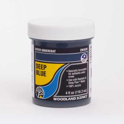 Woodland Scenics Water Undercoat - Water System - 4oz 118mL Deep Blue