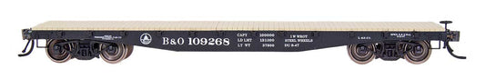 HO Scale Intermountain 42' Fishbelly Flatcar B&O 109166
