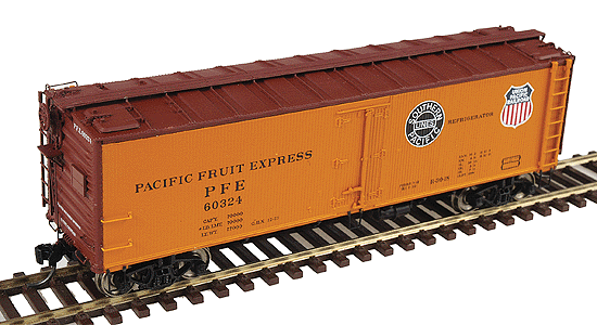 HO Scale Intermountain R-30-18 Wood Refrigerator Car PFE Double Herald