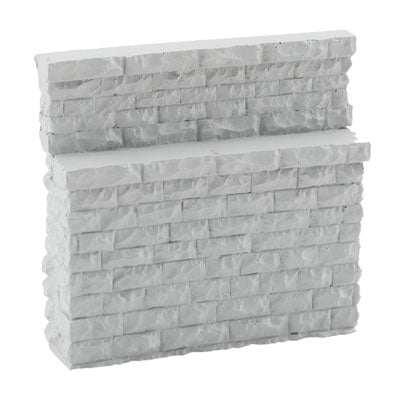 HO Scale Walthers Cornerstone Single-Track Railroad Bridge Stone Abutment - Low - Resin Casting
