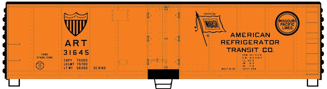 HO Scale Accurail Inc 40' Steel Reefer
