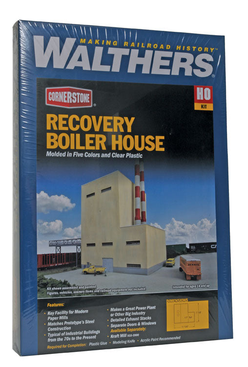 HO Scale Walthers Cornerstone Recovery Boiler House