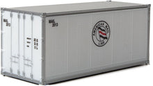 Load image into Gallery viewer, HO Scale Walthers SceneMaster 20&#39; Smooth-Side Container - Ready to Run American Mail Line
