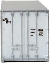 Load image into Gallery viewer, HO Scale Walthers SceneMaster 20&#39; Smooth-Side Container - Ready to Run American Mail Line
