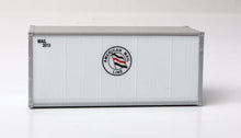 Load image into Gallery viewer, HO Scale Walthers SceneMaster 20&#39; Smooth-Side Container - Ready to Run American Mail Line
